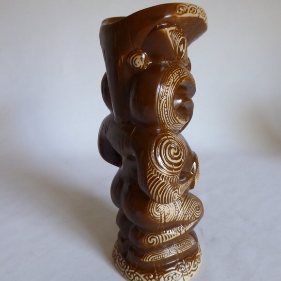 NEW 2014 CRAZY AL EVANS TEKO TEKO MANAIA MAORI CERAMIC TIKI MUG - Picture 5 of 12